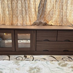 【美品】ニトリ木製テレビボード　ウォルナット色