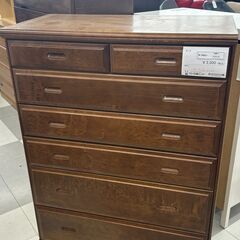 ★ジモティ割あり★  箪笥 ブラウン H120×D45×W89 ...