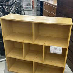 ★ジモティ割あり★  本棚 ブラウン H89×D28×W90 ク...