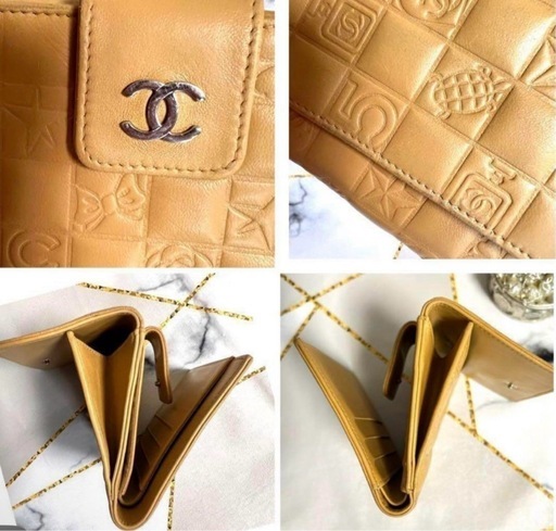 CHANEL シャネル アイコン折り財布 Wホック コンパクト財布