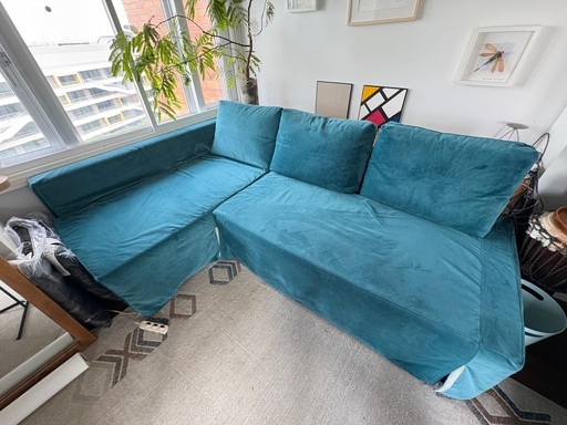 現地受け取りのみ　ikea freheten カバー付き　6月10日まで限定価格