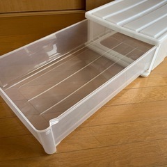 【受け渡し先決まりました】収納ケース（全2個）の画像