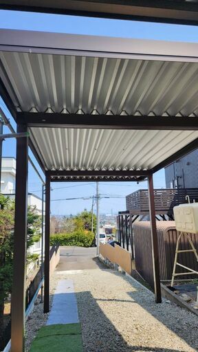 ハイルーフ車対応、１台用アルミ製カーポート，ポッキリ価格