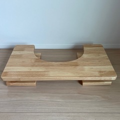 大川家具　手作り工房かくれんぼ　木製 トイレ用踏み台 ナチュラル　踏み台の画像