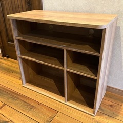 木製ラウンドシェルフ　アイリスオーヤマ