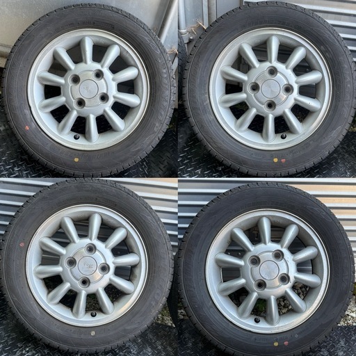 23年製バリ山　155/65R13 エナセーブ　ラパン純正アルミ　４本セット