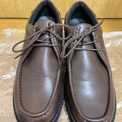 【超美品27.5cm】CPCM(シーピーシーエム)シャークハイソールモカシンシューズの画像