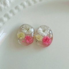🎀ハンドメイド　レジン（ピアス，イヤリング）