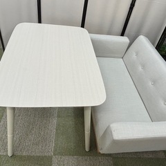 LOYA2人掛けソファ+ニトリこたつテーブル(2way)