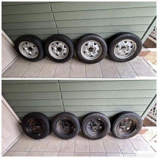 新型ジムニー JB64 純正 スチールホイール タイヤ 四本セット ブリジストン デュラー H/L JA11 JB23 JB64