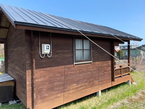 【価格変更・画像更新】木造小屋・物置・別荘・ミニハウス・ログハウス・ウッドハウス（現状渡し）