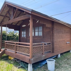 【価格変更・画像更新】木造小屋・物置・別荘・ミニハウス・ログハウ...