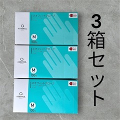 【新品】3箱プラスチック手袋 100枚入り