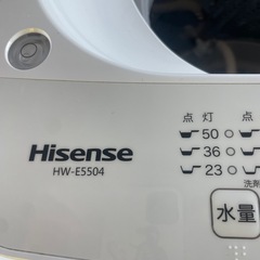 ●1高　美品　可動品　洗濯機　ハイセンスの画像