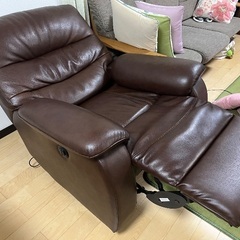 1人用電動リクライニングソファ　ビリーバの画像