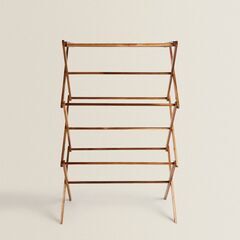 【美品】ZARAHOME  木製 縦型折りたたみ 物干しスタンド