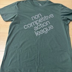 ユニクロ　Tシャツ　L メンズ　グリーン