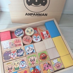 アンパンマン 木製積み木の画像