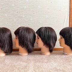 ④美容師実技試験用 カット済 カットウィッグの画像