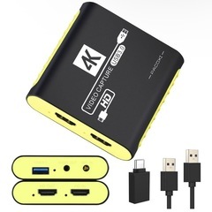 ゲーム配信に！4Kパススルー対応 キャプチャーボード USB3.0 高画質録画OKの画像