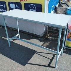 作業台 カウンターテーブル 天板木製 幅150cm 奥行き55c...