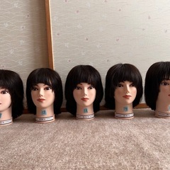 ③美容師実技試験用 カット済 カットウィッグ 