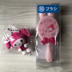 【新品未開封】マイメロ　サンリオくじ　ラストワン　ラストスペシャル賞　顔型バッグ 他2点の画像