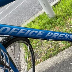 自転車　No.245　ブルー　OFFICE PRESS　サイクルベースあさひ　28インチ　【リサイクルショップどりーむ荒田店】の画像