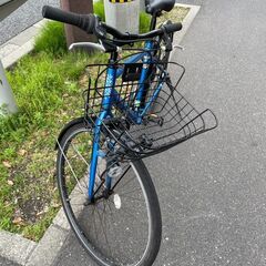 自転車　No.245　ブルー　OFFICE PRESS　サイクルベースあさひ　28インチ　【リサイクルショップどりーむ荒田店】の画像
