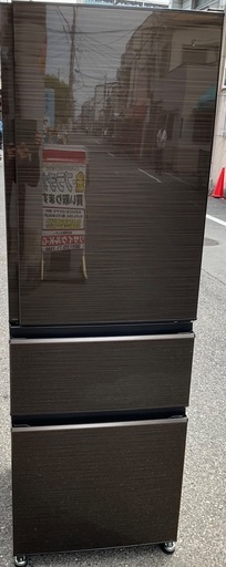 【RKGRE-509】特価！三菱/365L 3ドア冷凍冷蔵庫/MR-CX37G-BR/中古品/2022年製/当社より近隣無料配達