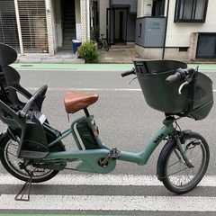 電動自転車子供乗り椅子2個付きYAMAHA BYKE