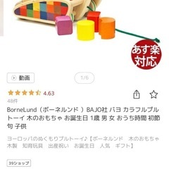 BorneLund ボーネルンド　BAJO社製　カラフルプルトーイ　の画像