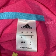 美品 adidas フード付きウィンドブレーカー Mサイズ ピンクの画像