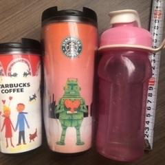 used スターバックス タンブラー プラスチック ボトル セット