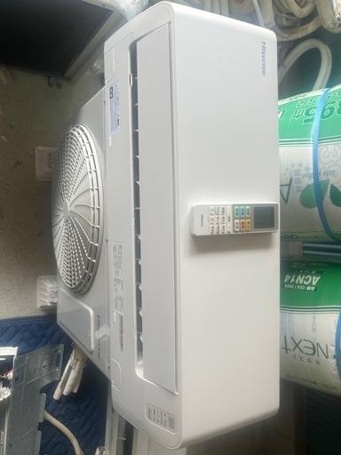 ハイセンス2023年製6畳用エアコン取付込‼️