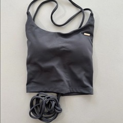 新品未開封 【minomomo】バックレースアップブラトップ Darkgrayの画像