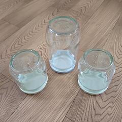 ガラス容器×3個の画像