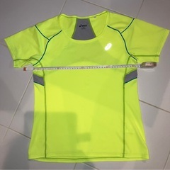 ２枚セット ASICS バックメッシュTシャツ M オレンジ/イエローの画像