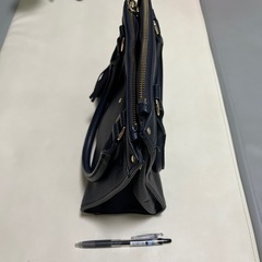 ハンドバッグ　ショルダーバッグ　ネイビーの画像