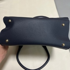 ハンドバッグ　ショルダーバッグ　ネイビーの画像