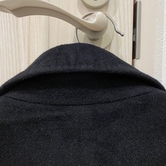 22october アンゴラ黒コートの画像