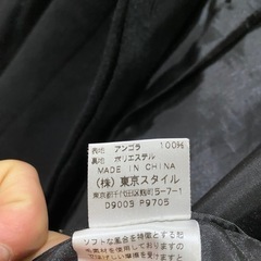 22october アンゴラ黒コートの画像