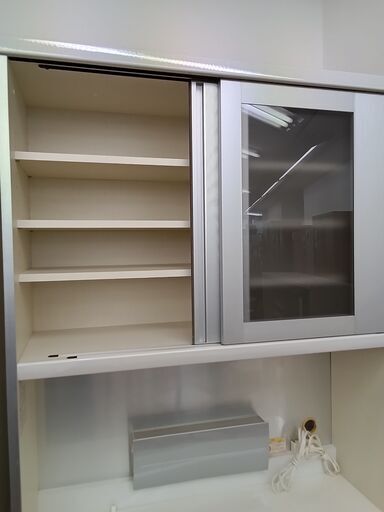 ☆ジモティ割あり☆ パモウナ 食器棚 ホワイト H205×D45×W100