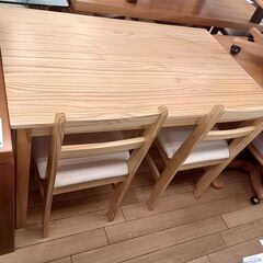 ★ジモティ割あり★  ダイニングテーブルセット ナチュラル H7...