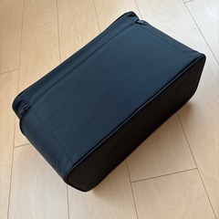 無印　ナイロン　メイク　ボックス　黒　ポーチの画像