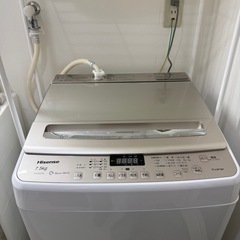 洗濯機7.5kg！カゴと棚セット！
