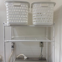 洗濯機7.5kg！カゴと棚セット！
の画像