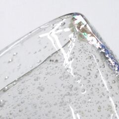 レトロポップ いちご柄 気泡入りガラス グラス ペア 高さ10cm 札幌市 清田区 平岡の画像