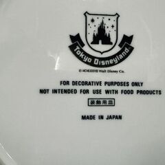 当時物 東京ディズニーランド 開園記念絵皿 1983年 Tokyo Disneyland プレート 札幌市 白石区 東札幌の画像