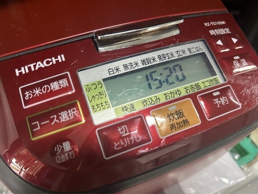 IHジャー炊飯器 圧力＆スチーム　5.5合